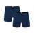 1010 2pk Solid Boxer 200 Navy/Navy Large 