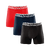1132 3pk Cotton Boxer 05 BLACK/BLUE/RED LARGE 