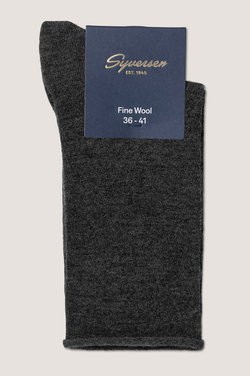 Wool Roll Top W Sock