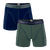 1010 2pk Solid Boxer 362 NAVY GREEN/DEEP BLUE X-Large 