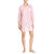 Lauren Ralph Lauren 3/4 SL SLEEPSHIRT PINK/WHITE STRIPE MEDIUM 