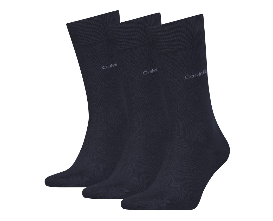 3pk Calvin Klein Eric Cotton Sock Navy One Size 