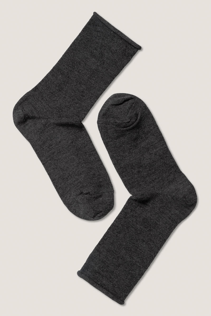 Wool Roll Top W Sock