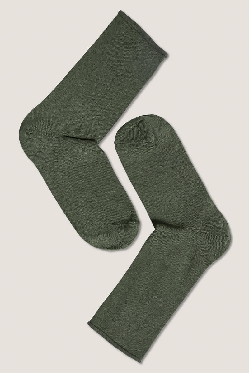 Bamboo Roll Top W Sock