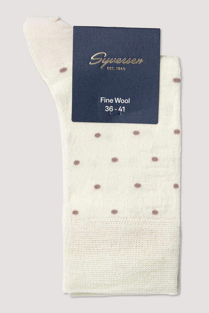 Fine Wool Dots W Sock